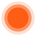 Orange concentric circle icon