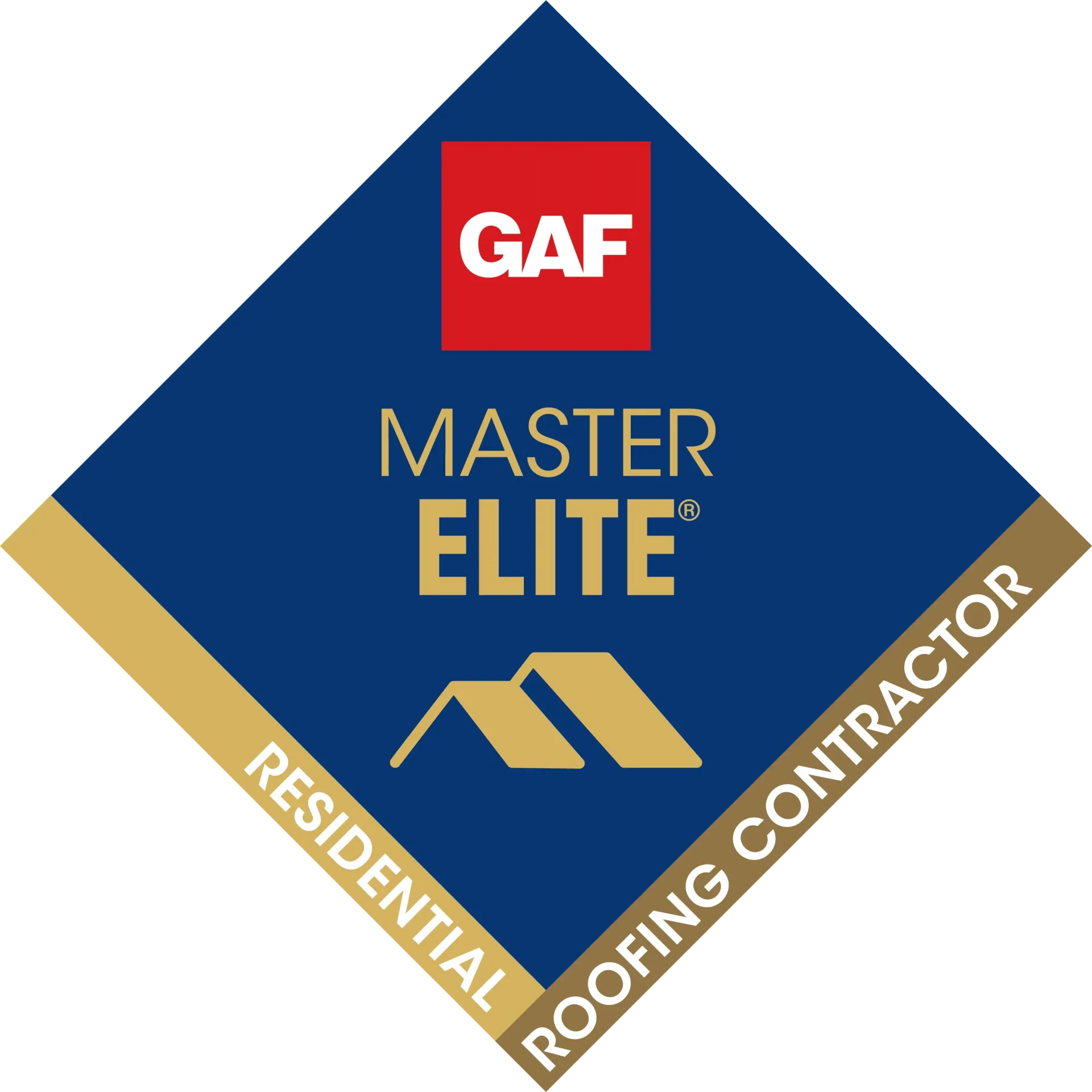 GAF Master Elite Residential & Roofing Contractor Badge